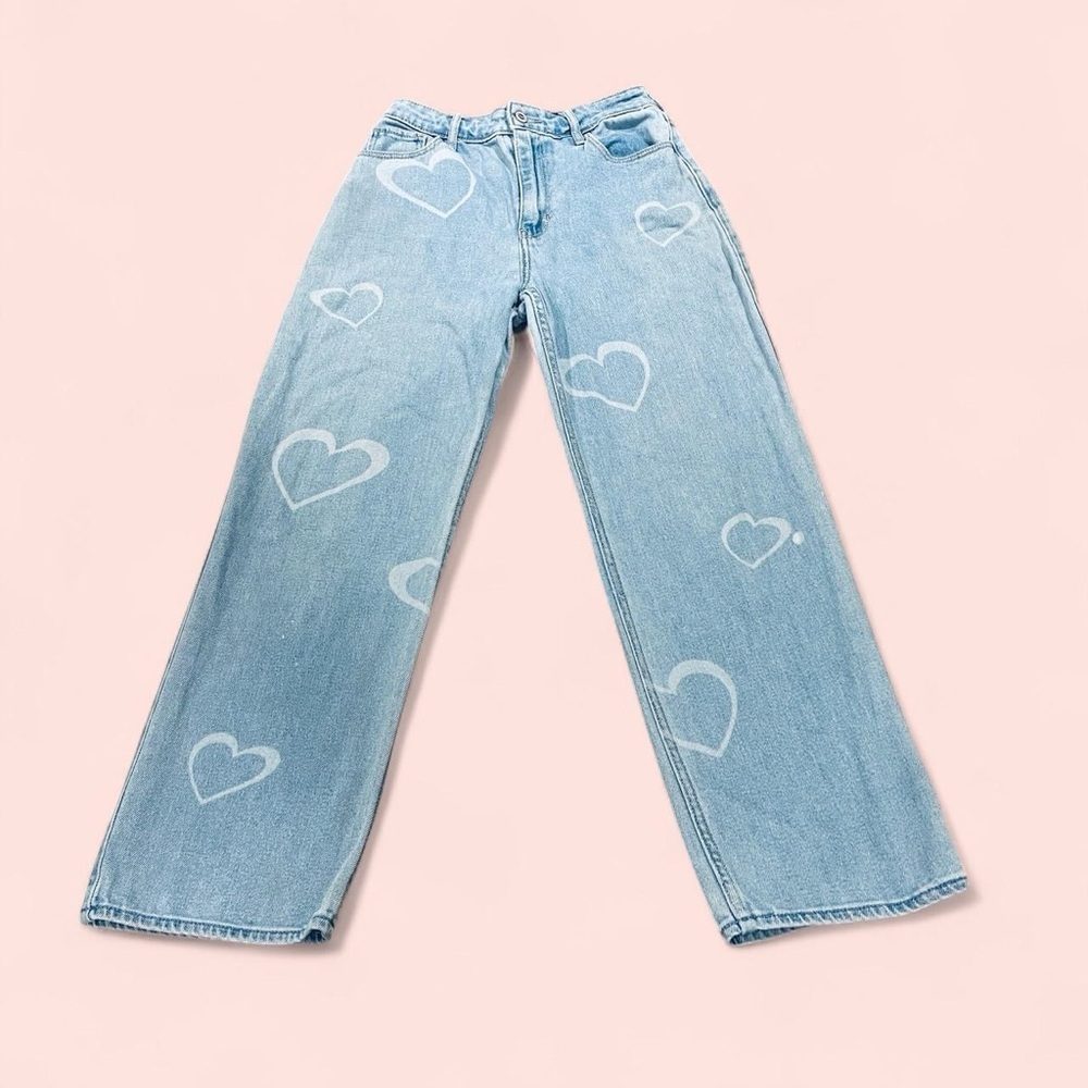Hollister Ultra High-Rise Dad Jean Heart 1S/0S 25S